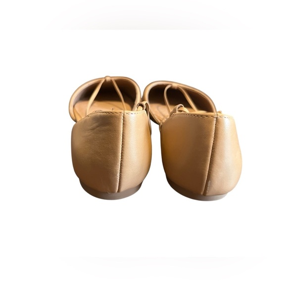 NWOT Madewell The Celina Lace-Up Flat in Woven Leather in Color Earthen Sand 7 - Picture 6 of 9
